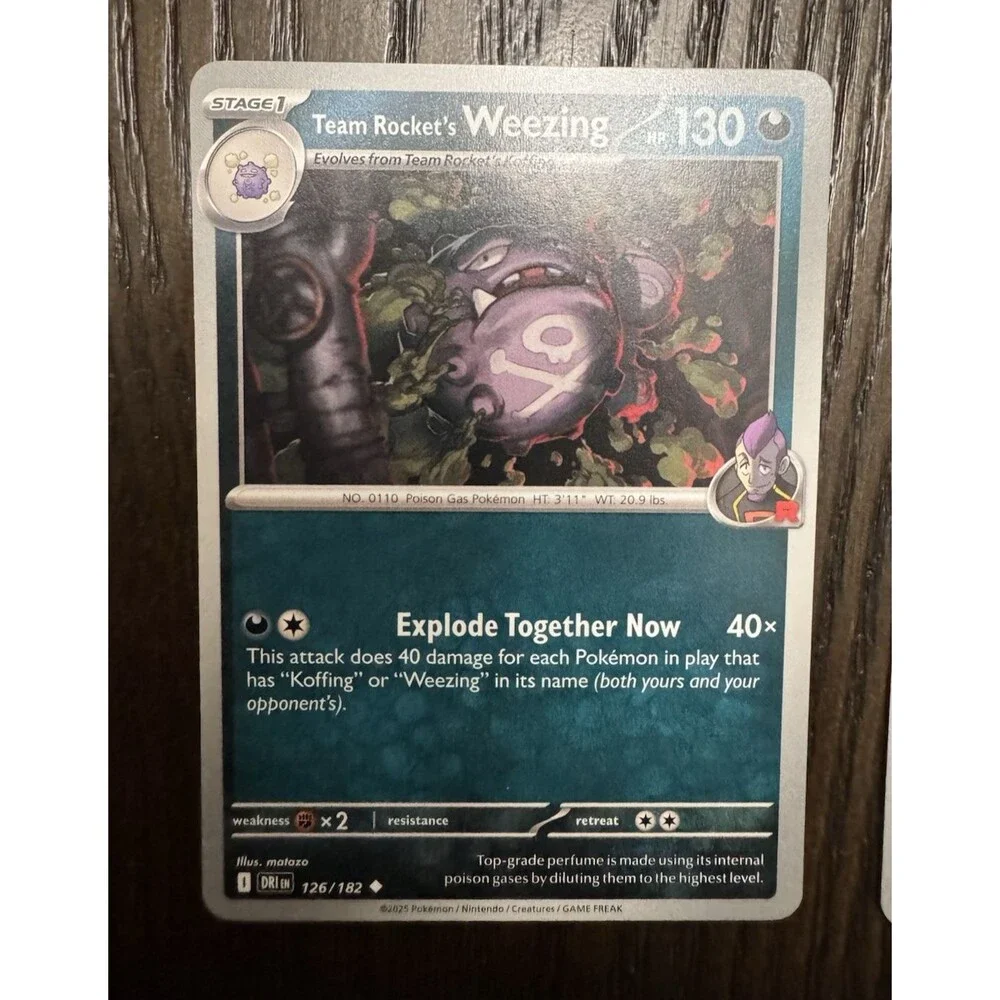Pokemon Koffing Weezing 5 Card Lot Team Rocket Destined Rivals Reverse Holo